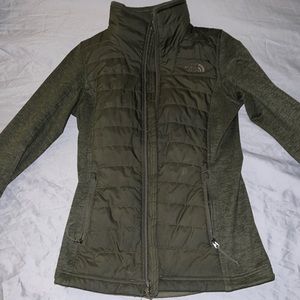XS Olive Green Northface jacket